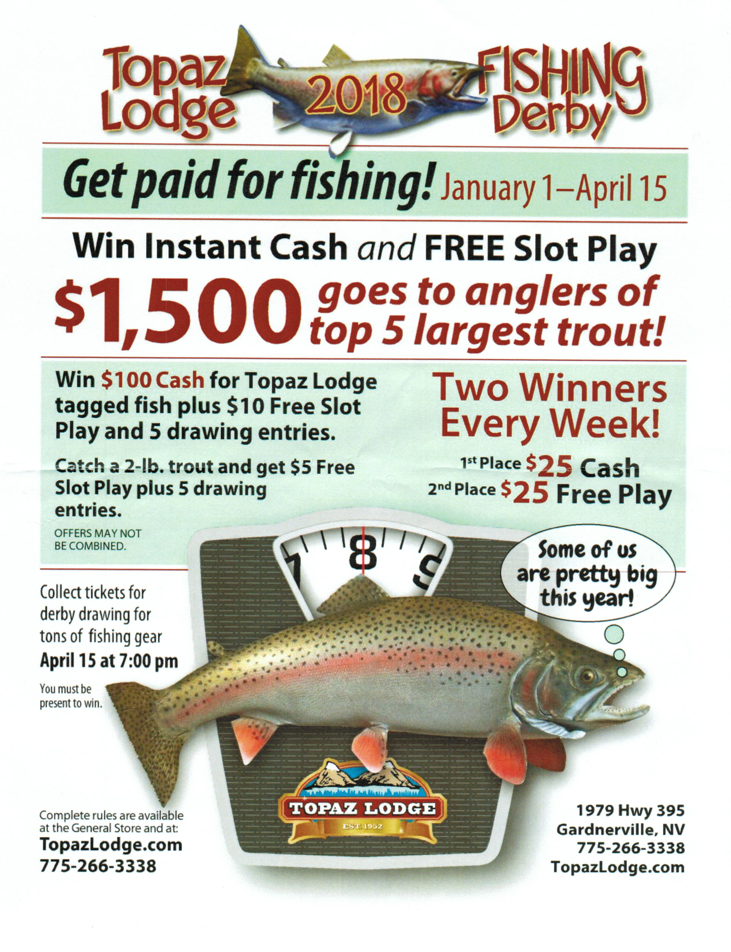 Topaz Lodge Fishing Derby