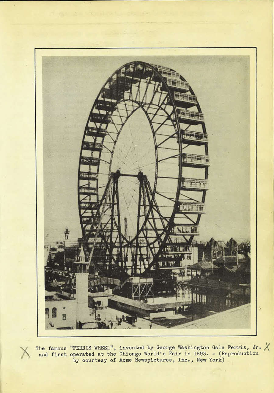 He invented the Ferris Wheel Carson Valley, Nevada Genoa