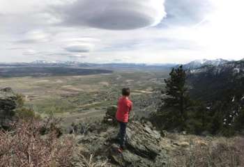Chris Dickerson kid trail overlook