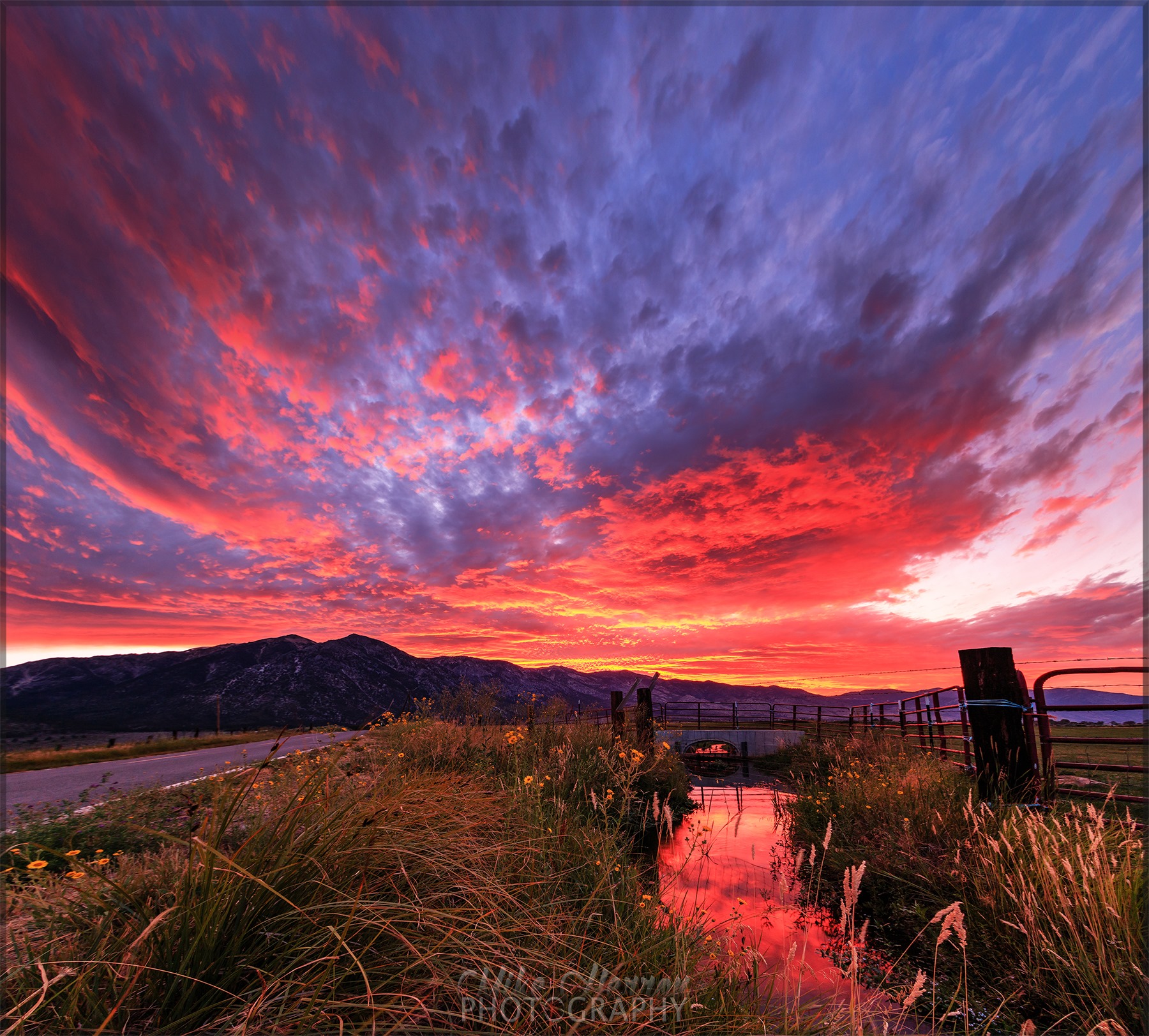 MikeHeronPhotoSunset Carson Valley, Nevada Genoa, Gardnerville