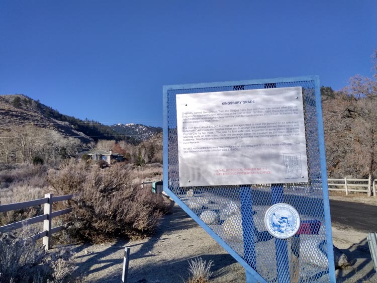 The Story of Kingsbury Grade Carson Valley, Nevada Genoa, Gardnerville, Minden, Topaz Lake