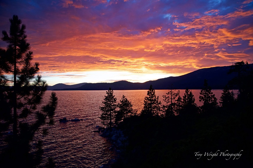 troy wright Sunset at Lake Tahoe