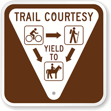 trail courtesy yield